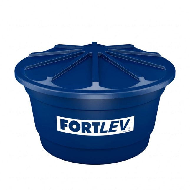 Caixa D'Água Tanque de Polietileno com Tampa de Rosca Azul 2000Lt Fortlev